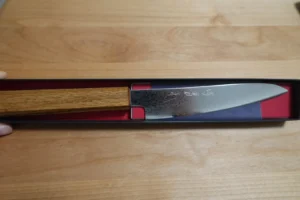 JIKKO Loco Damascus Petty Knife VG10 135mm in gift box