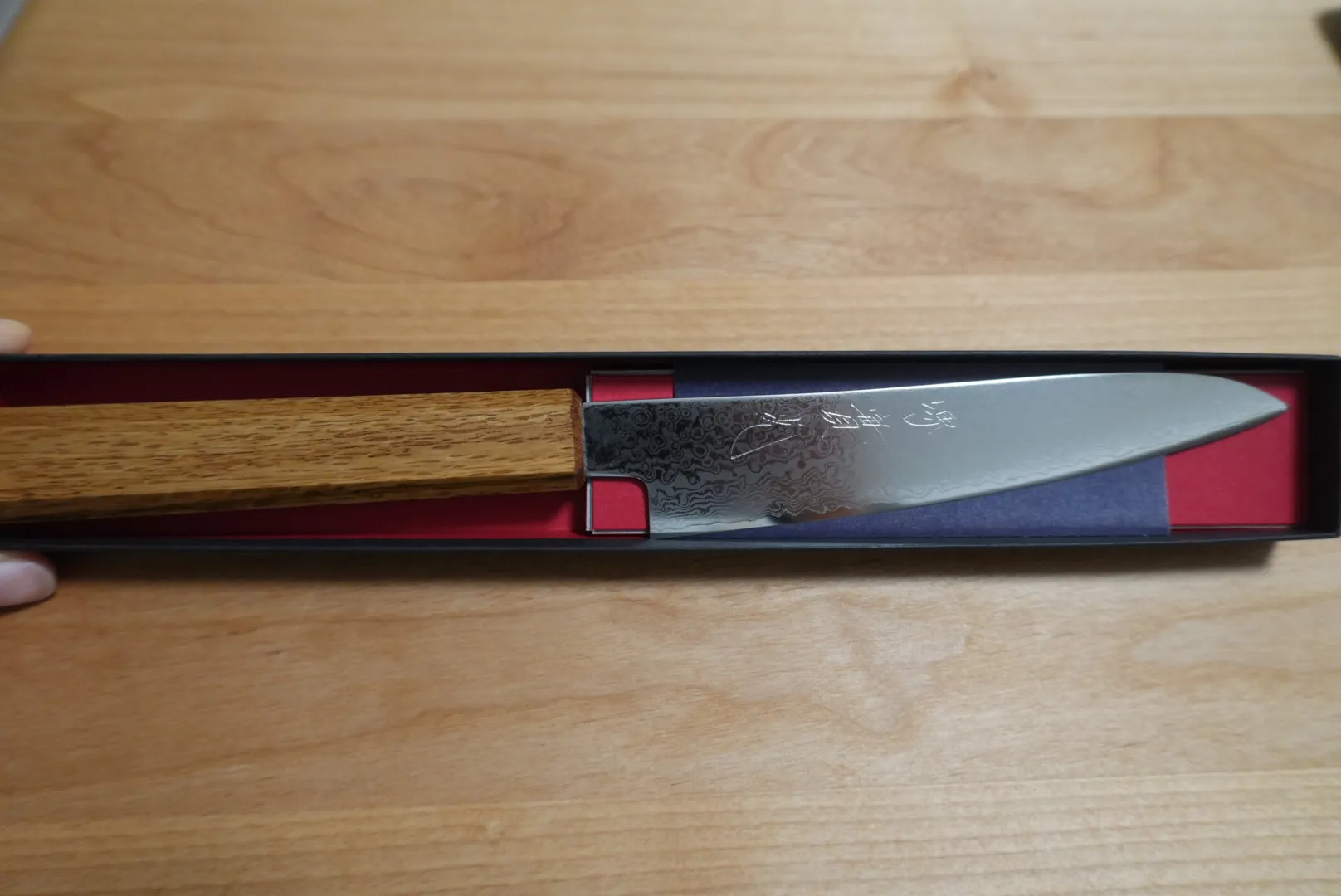 JIKKO Loco Damascus Petty Knife VG10 135mm in gift box
